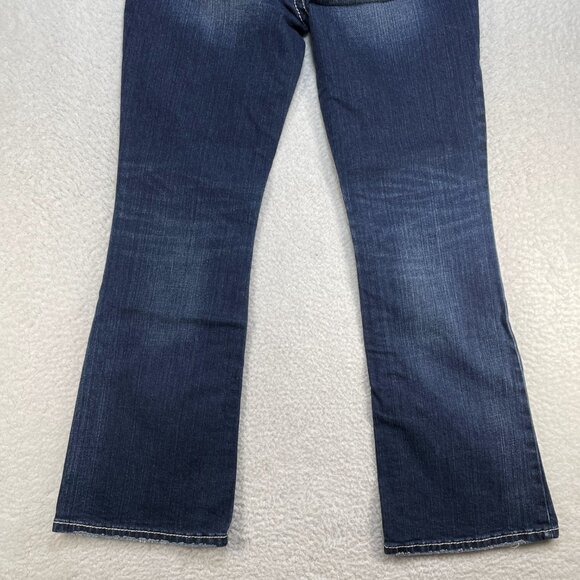 Silver Jeans Womens Size 31 Blue Bootcut Mid Rise Embroidered Denim Jeans 31x30 - Picture 5 of 13